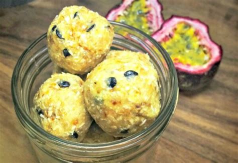 Fresh Healthy Passionfruit Bliss Balls Recipe