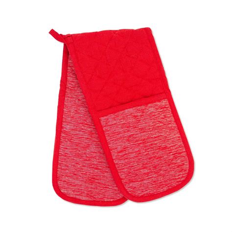 Double Oven Gloves Red