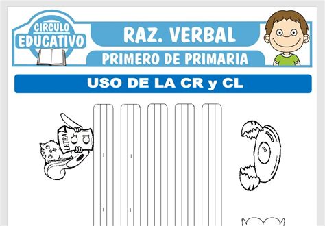 Uso De La Cr Y Cl Para Primero De Primaria Fichas Gratis