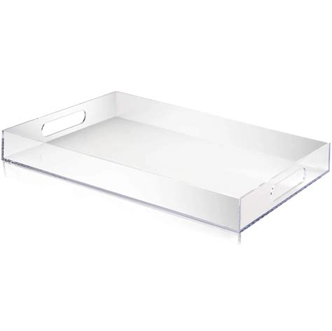 Factory Custom Clear Acrylic Tray Clear Acrylic Cake Food Tray Acrylic