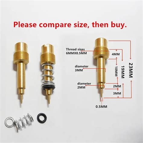 2PCS Fuel Ratio Adjusting Screw Keihin The Carb Air Screw For A Variety