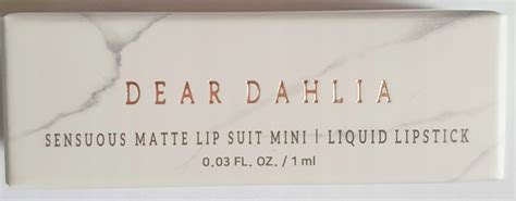 Dear Dahlia Sensuous Matte Lip Suit Mini matowa pomadka do ust Tender ...