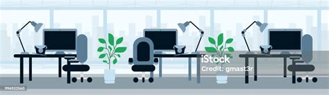 Office Working Desk Makan Siang Istirahat Template Konsep Makanan Asia