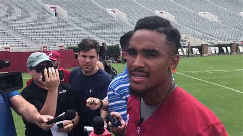 Jalen Hurts speaks at Alabama Media Day