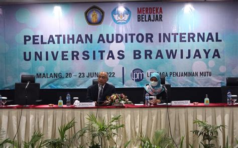 Pelatihan Auditor Internal Universitas Brawijaya Tahun Lembaga