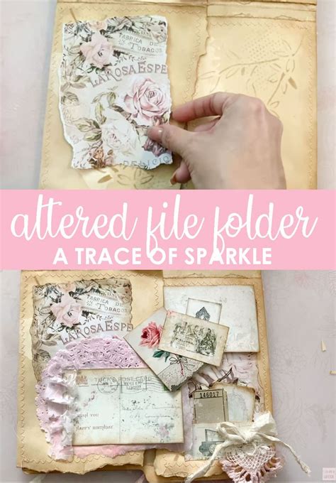 Altered File Folder Tutorial A Trace Of Sparkle Art Journal