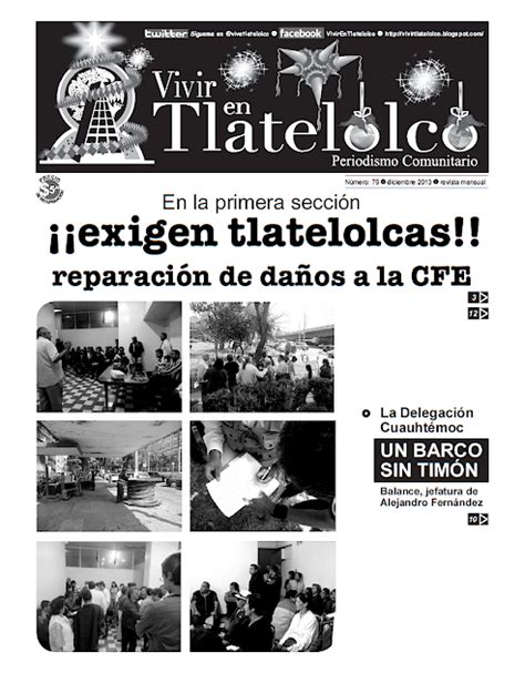 Vivir en Tlatelolco PORTADA N75 Exigen Tlatelolcas reparar daños a la