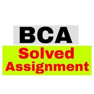 IGNOU BCA Assignment Solved View Channel Telegram IGNOU BCA Solved