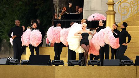 Lady Gaga Performs At 2024 Paris Olympics Opening Ceremony In French