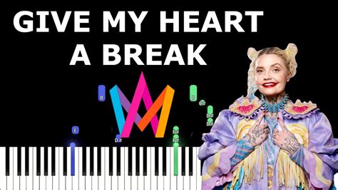 Give My Heart A Break Cazzi Opeia Piano Tutorial Youtube