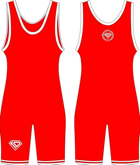 Wrestling Singlet by KO Sports Gear: KO CLASSIC – RED - KO Sports Gear