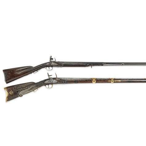 An Ottoman Flintlock Gun And A French Flintlock Sporting Gun Both Barnebys