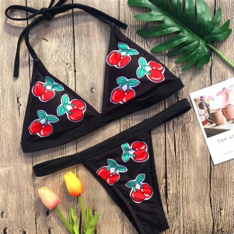 2018 New Sexy Brazilian Mini Bikini Set Two Pieces Swimsuit Female