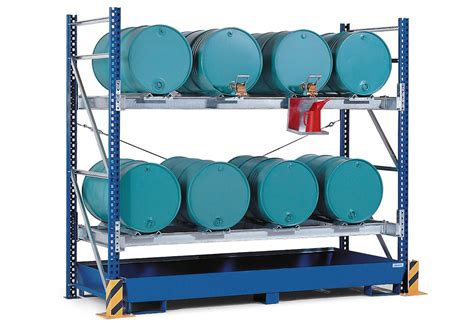 Drum Rack With Spill Containment Sump Drum Gal Sump Capacity