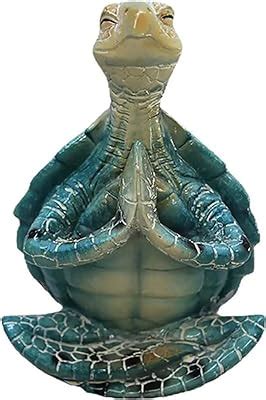 Amazon Hodao Pcs Sea Turtle Yoga Figurines Decorations Summer