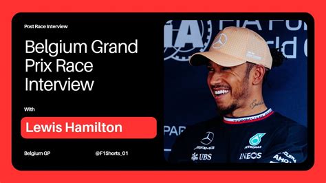 Lewis Hamilton Post Race Interview Belgium GP F1 Lewishamilton