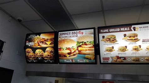 Menu At Hungry Jack S Burgers Glengarry Fast Food Duncraig