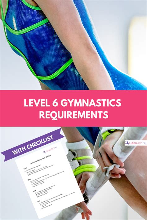 Level 6 Gymnastics Requirements Gymnastics Skills Gymnastics Levels