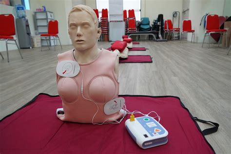 S Pore Heart Foundation Unveils New Female CPR Manikin Vests 1st Of