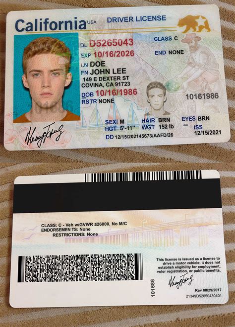 USA California Driver S License Online Generator Verif Tools