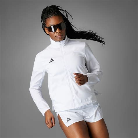 Adidas Adizero Essentials Running Jacket White Adidas UAE