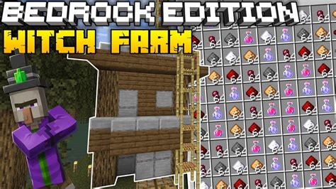 Ferme Sorciere Facile En Sur Minecraft Bedrock Mcpe Xbox Ps