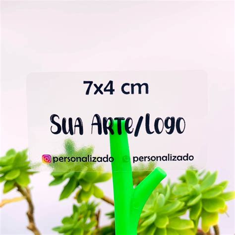 Adesivo Transparente Personalizado