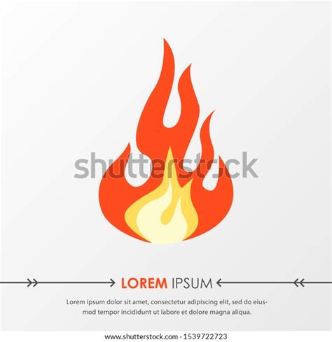 Red Hot Fire Flame Emoji Heat Stock Vector Royalty Free