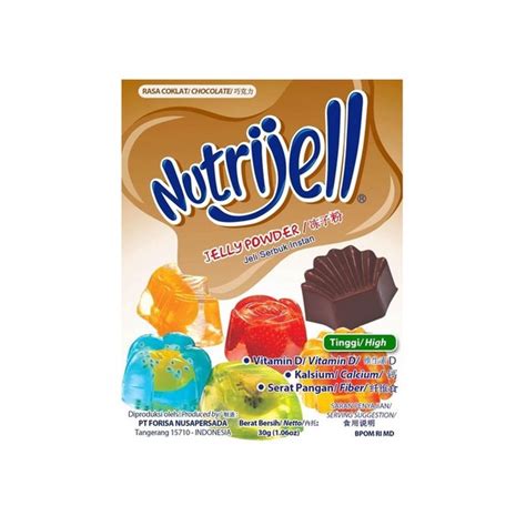 NUTRIJELL CHOCOLATE 12X30 GR Indonesia Distribution Hub