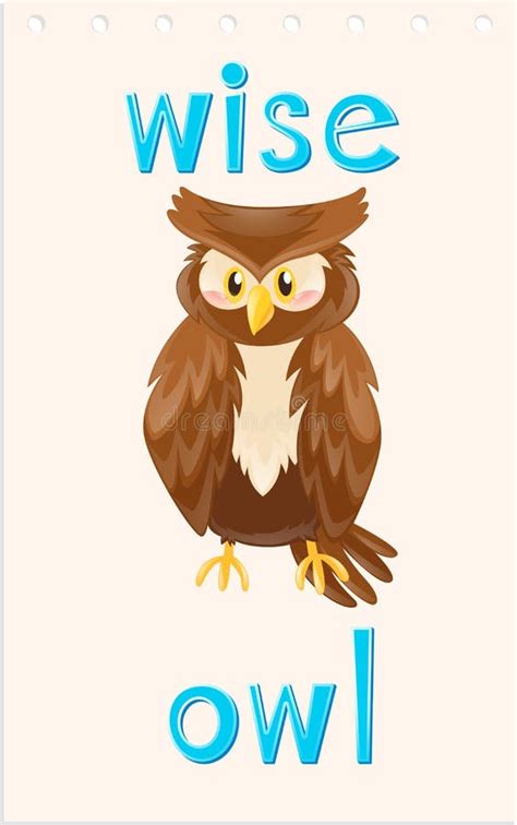 Owl Flashcard Stock Illustrations – 165 Owl Flashcard Stock ...