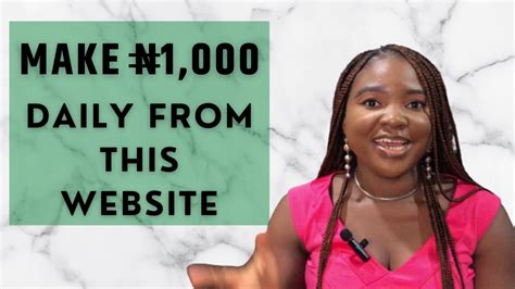 How To Make 1000 Naira Daily Using Your Mobile Phone In Nigeria Earn Money Online Youtube