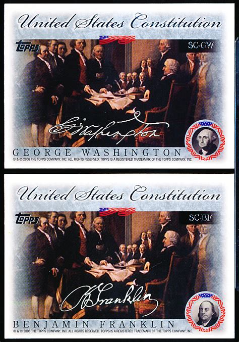 Lot Detail 2006 Topps Baseball United States Constitution” Inserts
