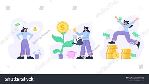 Personal Finance Management Financial Literacy Concepts Stock Vector