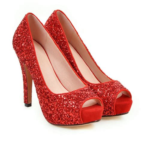 Sexy Red Peep Toe High Hheels Fashion Sandals On Luulla