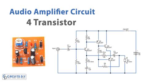 4 Transistor Audio Amplifier Circuit