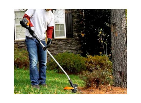 Amazon Worx WG168 40 Volt Lithium Cordless Grass Trimmer And