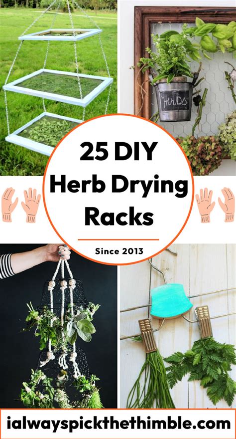 Homemade Diy Herb Drying Rack Ideas