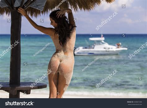 Nude Model Poses On Beach Stock Photo Shutterstock
