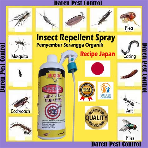 Daren Natural Spray Serangga Bed Bug Dust Mite Control Spray Ml