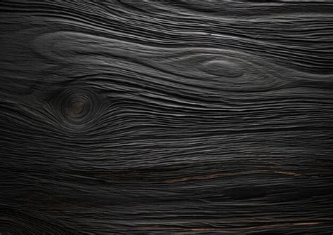 Premium AI Image | Detailed shot of black wood grain texture