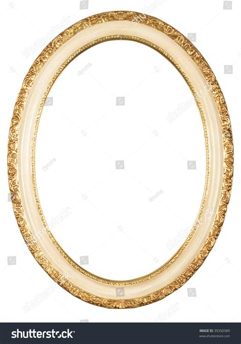 Isolated Oval Frame Clipping Path Stock Photo 39350389 Shutterstock