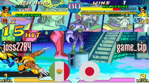 FT5 Mvsc Joss2784 MX Vs Game Tip JP Marvel Vs Capcom Fightcade