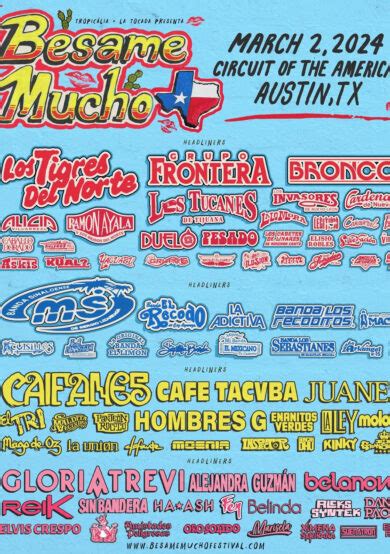 Festival Bésame Mucho Regresa Con Un Cartel De Lujo