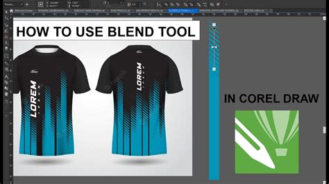 How To Easy Use Blend Tool In Corel Draw Youtube