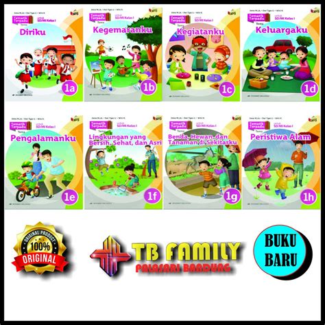 Jual Buku Tematik Terpadu Kelas 1 SD 1a 1b 1c 1d 1e 1f 1g 1h Penerbit