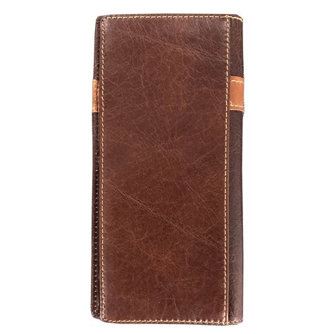 Janhooya Mens Western Cowboy Wallet Rodeo Concho Genuine Leather Long