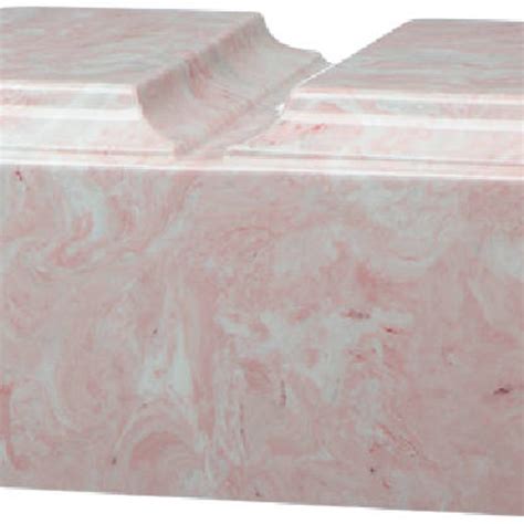 Pink Cultured Marble Companion Cremation Urn For Two