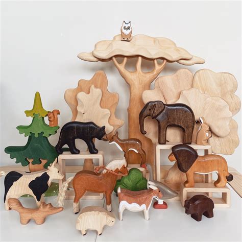 Any 2 Animals Waldorf Wooden Animals Wooden Toys For Etsy Artofit
