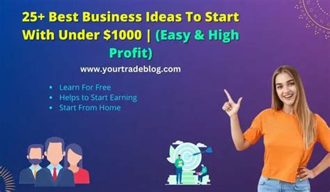 25 Best Business Ideas Under 1000 In 2023 Easy Online Your Trade