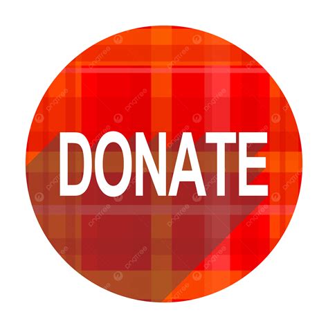 Donate Red Flat Icon Isolated Button Blood Finance Donate Icon Png